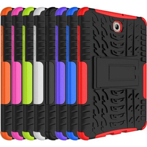 Heavy Duty Armor Hybrid TPU PC Silicon Hard Cover Case for Samsung GALAXY Tab S2 8.0 T710 T715 T713 T719 tablet #C