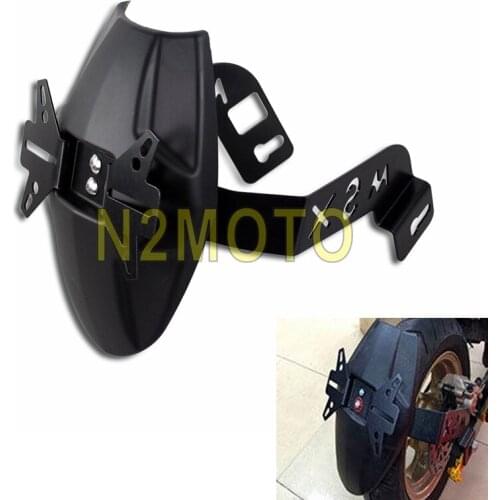 Black Plastic Motorcycle Rear Fender License Plate Bracket Mud Cover Guard for Honda MSX125 M3