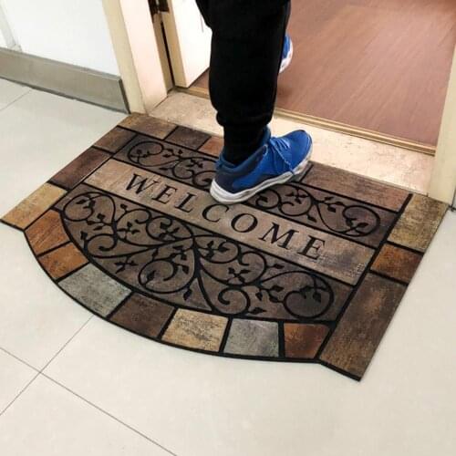 Door Mat Home Entrance Welcome Mats Non Slip Outdoor Entryway Rug Outside Entrance Door Anti-Slip Floor Covering Mat Outdoor