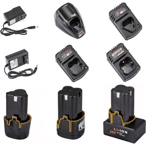 LOMDOK 21V 16.8V 12V Electric Drill Battery Charger Cordless Drill Lithium Battery Screwdriver EU/UK Charger Driver adapter tool