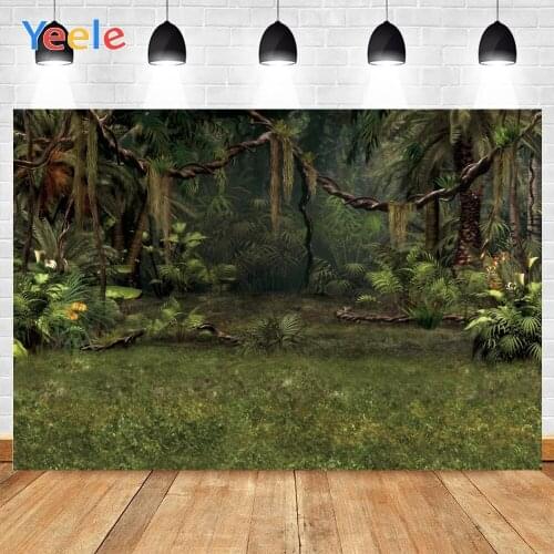 Photophone Tropic Dreamy Forest Jungle Tree Newborn Baby Shower Birthday Backdrops Vinyl Photography Background For Photo Shoot