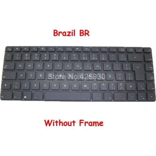 Laptop Keyboard For CCE T345 T745 Spain SP 6411001870436I 641100188021 DOK-V6365A Brazil BR Black