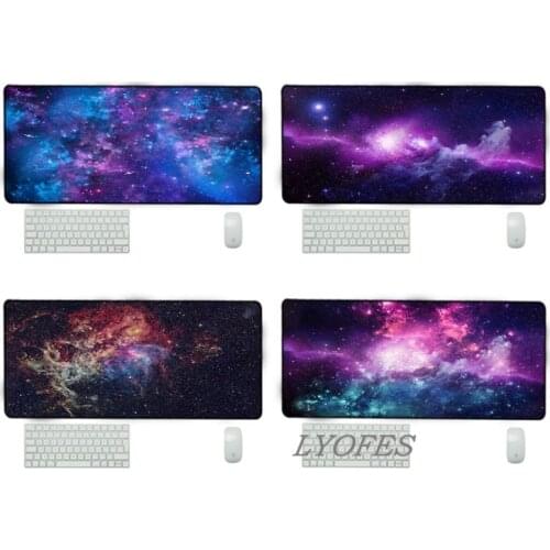 Space Night Art Custom Mouse Mat Mouse Pad Desk Pad for Office Computer XL Gaming Keyboard Game Customized Personalized Desk Pad