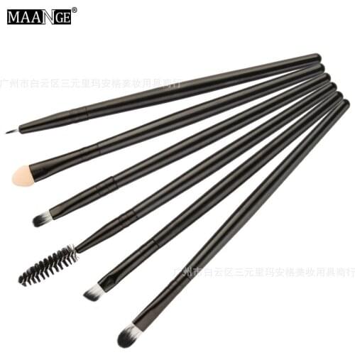 Hot Selling MAANGE 6 Eye Makeup Brush Sets Cosmetic Tools Eyeshadow Brushes Gift Suit for Women or Girl