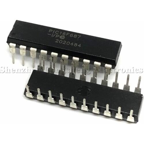 50PCS/LOT PIC16F687-I/P PIC16F687 DIP-20 Microcontroller chip