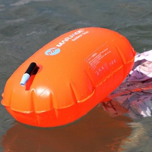 Water Sports Swimming Air Bag Safety Swim Device Floating Inflatable Buoy For Pool Open Water Sea Framed Pool Inflatable