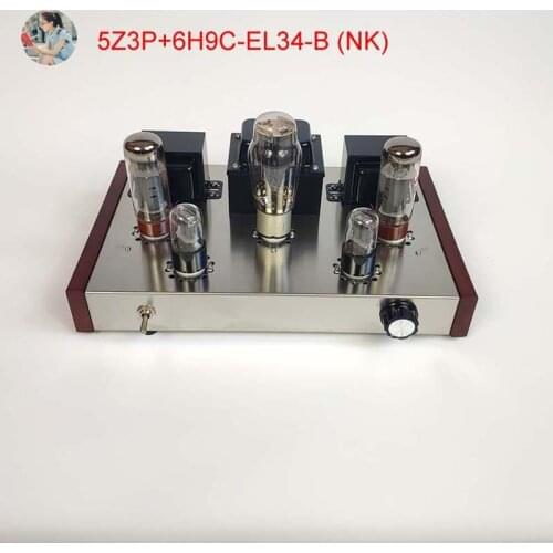 Nobsound Tube Amplifiers DIY Kit 5Z3P + 6H9C + EL34-B Stainless Steel Shell Single-Ended Power Output 2 * 13W * AC110V / 220V
