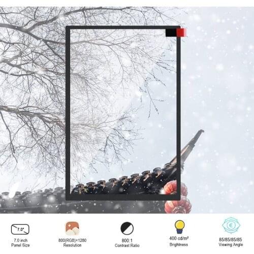 Original Innolux HJ070IA-04P 7 Inch LCD screen WithoutTouch For Tablet Pc 1k HD Display Screen Resolution 800(RGB)×1280