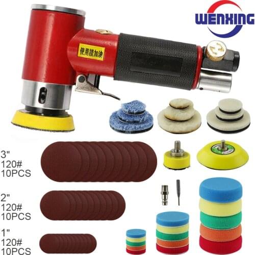 1''2''3'' car polisher Pneumatic Sanding Machine Tray Orbital High-speed Sander Polisher For Air Power Tool polishing machine