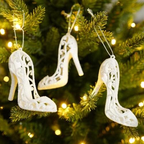 Christmas Tree Pendant Exquisite Workmanship Multi-type Easy to Remove Cute White Festival Party Delicate Decoration Pendant