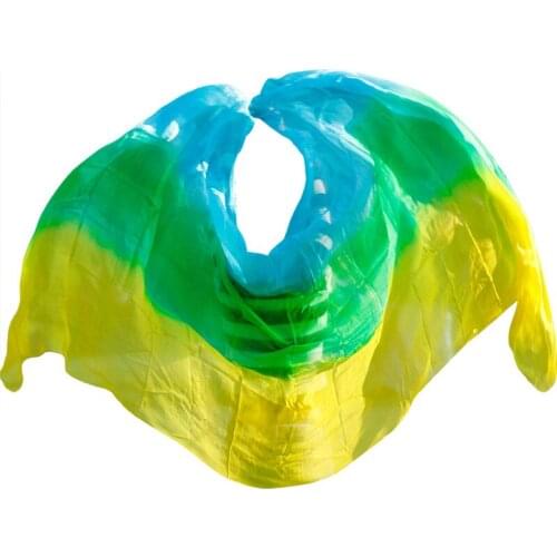 100% Real Silk Veils Handmade Dyed Scarf Shawl Belly Dance Veils Can Be Customized Belly DanceAccessory Stage Performance Props