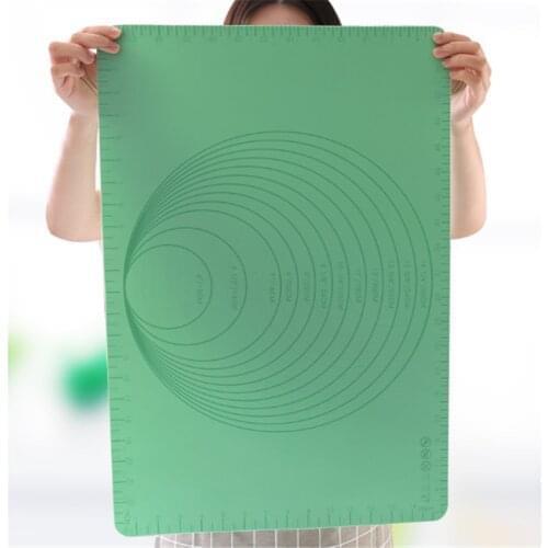 Silicone Mat 60X40 Dough Mat Thick Silicone Baking Mat Cake Non-Stick Mat Rolling Dough Mat Food Grade Pastry Mat with Scale