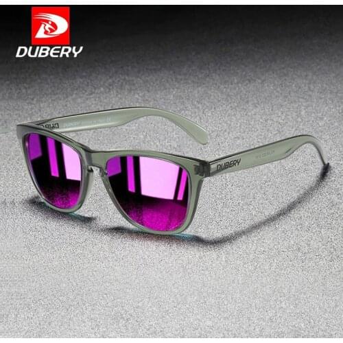 DUBERY Fashion Mirror Polarized Sunglasses Men Women Outdoor Casual Sun Glasses for Mens Driving Fishing Vintage Shades UV400