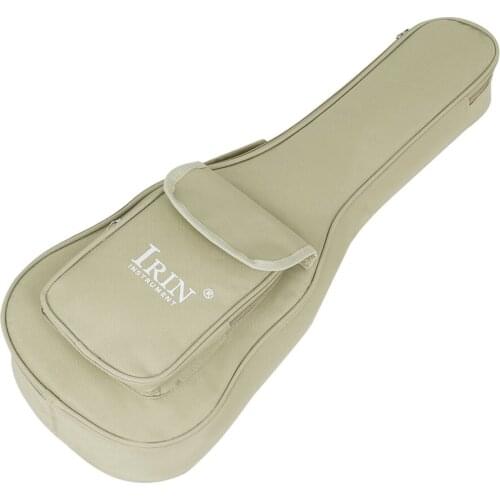 IRIN Ukulele Shoulders Bag Thickened Cotton Bag Waterproof Bag Padded Backpack for 24 Inch Ukulele Small Guitar