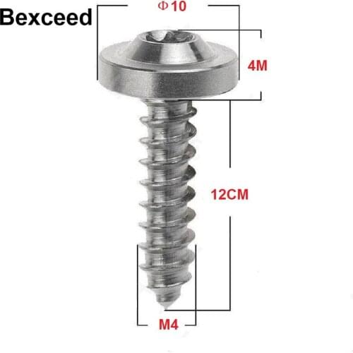 Titanium Bolt M4*12mm Mountain Bike Brake Disc Fastening Screw GR5 Material Titanium Alloy Metalworking