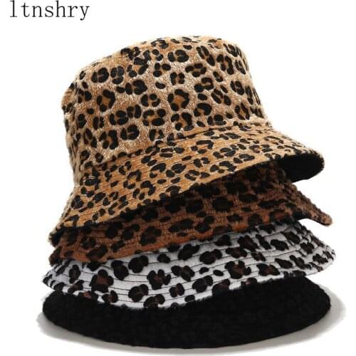 2021 New Leopard Reversible Women Bucket Hat Printed Summer Female Hat Cap Outdoor Fishing Lady Panama Casual Cap Sun hat