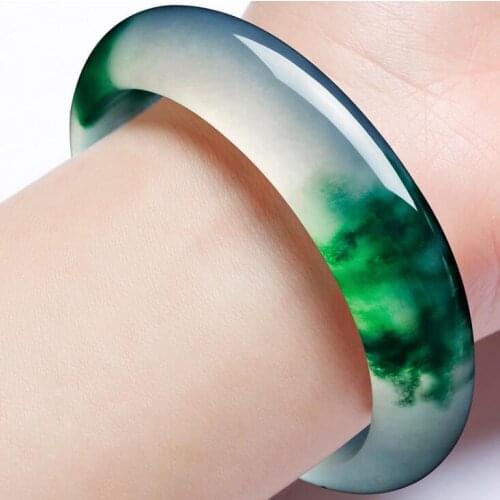 Brazalete mujer Emerald Color Jade Bracelet Womens Emerald Floating Flower Burma Ice Sun Green бижутерия