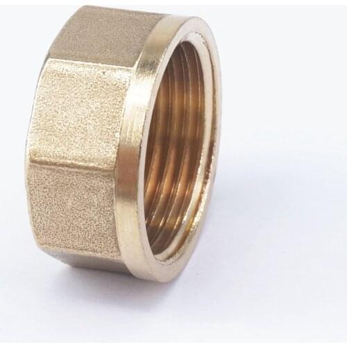 1" BSP female Thread Brass Pipe Countersunk Plug hex head socket Pipe fittings End Cap