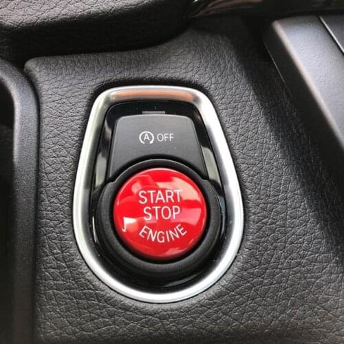1pcs Car Engine Start Stop Button For BMW Switch One Button Start Ignition Switch Button Car-styling Interior Switch Accessories