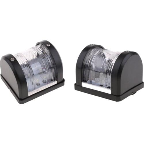 2 x 12V 0.54W Mini Boat LED Navigation Light Signal light 2 Nautical Miles White