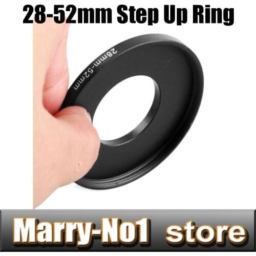 Black Step Up Filter Ring Lens Ring Lens Ring 28mm to 52mm 28mm -52mm 28-52mm