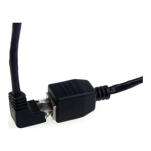 CY Chenyang Lan Ethernet Network Female to Down Angled 8P8C FTP STP UTP Cat 5e Male Cable for any ethernet patch cord extension