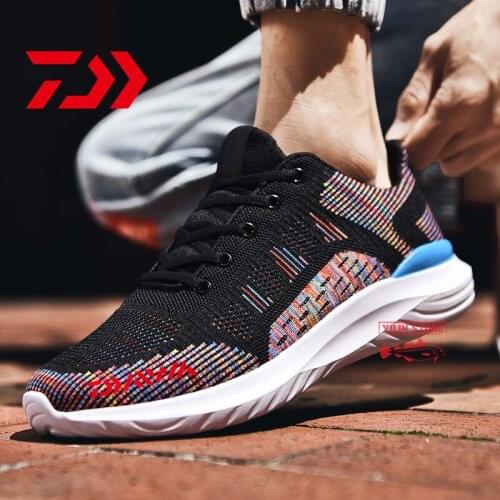 DAIWA Fishing Shoes Mens Breathable Mesh Shoes Outdoor Leisure Sports Hiking Hiking Shoes Running Wear-resistant Fishing Shoe