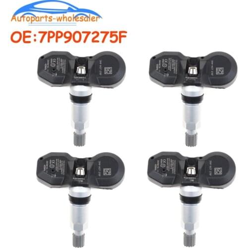 4 pcs/lot For Audi A4 A6 A8 Q7 R8 Volkswagen New TPMS Tire Pressure Monitor System Sensor 433MHz 7PP907275F 7PP-907-275F Car