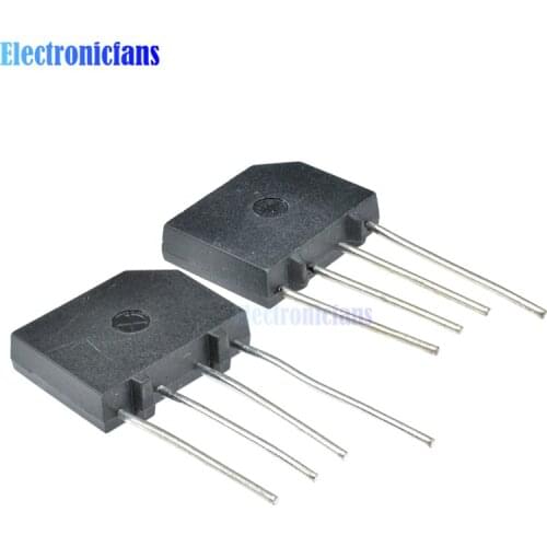10pcs Diode Bridge Rectifier 600V 2A KBP206G KBP206 SIP-4 Single Phase