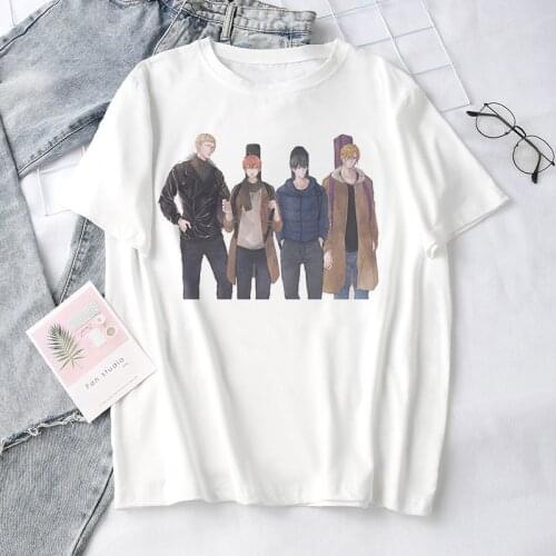 Japanese Manga Given T Shirt Women Anime Given Yaoi Harajuku T-shirt Y2k Aesthetic Cartoon Graphic tees Summer Tshirt tops