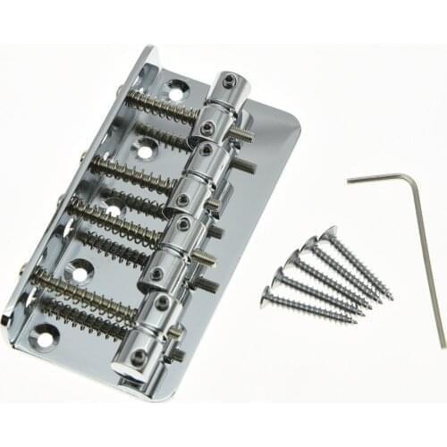Chrome 4 String Vintage Electric Bass Bridge