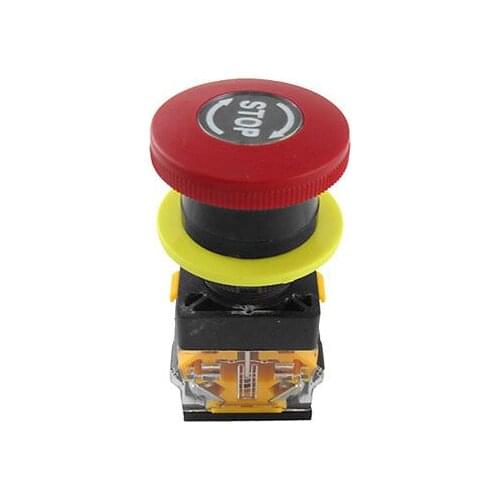 Industrial Emergency Stop Control Switch Button Red