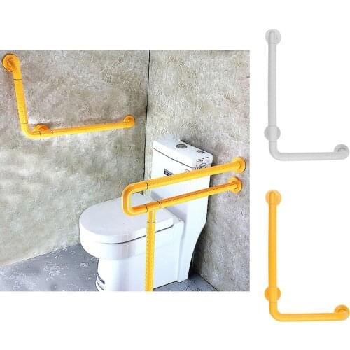 L Shaped Stainless Steel Wall Mounted Bathroom Shower Toilet Bath Tub Grab Bar Safety Handrail Helping Tool Skid Resistance