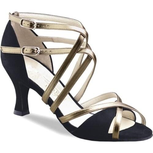 Hot Selling Womens Tango/Ballroom/Latin Dance Dancing Shoes Low Heel Salsa Party Dancing Shoes For Girls Ladies 5cm/7cm