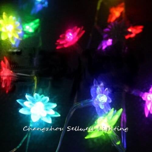 NEW!Coloured festival lighting wedding christmas tree 2.5m Lotus battery lamp H007