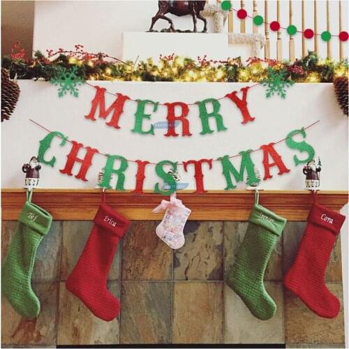 New Christmas Halloween Birthday Pull Flag Pennant Swallowtail Flag Banner Pull Flower Paper Party Decoration