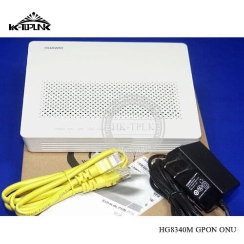 Hua Wei HG8340M GPON ONU/ONT 1GE+3FE 4*LAN PORT GPON English Firmware Fiber Optic Router With Power Plug High Performance