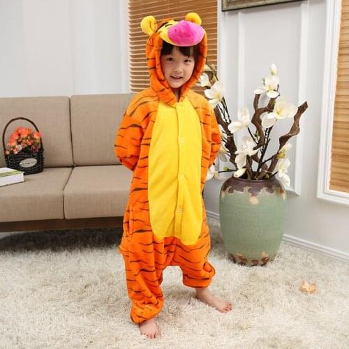 Pajamas Jumping Tiger Kids Animal Children Pajamas for Boys Girls Baby Pyjamas Onesies Winter Long Sleeve Sleepwear