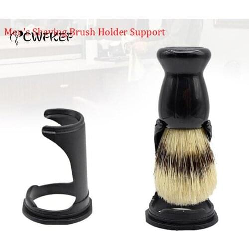 1PCS Beard Brush Holder Professional Acrylic Mens Shaving Brush Holder Support Beard Brush Shaving Tool