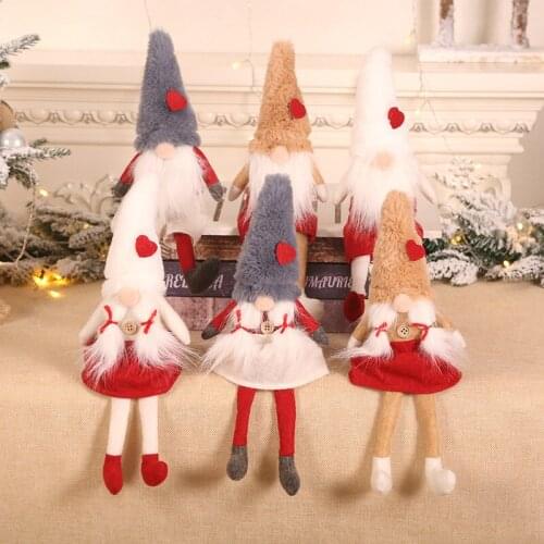 Christmas Show Window Decorations Navidad Couple Plush Forest Man Doll Home Decoration New Year 2022 Christmas Decoration