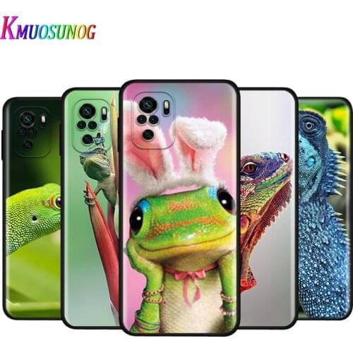 Silicone Cover Animal gecko lizard For Xiaomi Redmi Note 10 10S 9T 9S 9 8T 8 7 7S 6 5A 5 4 4X 5G Pro Max Phone Case