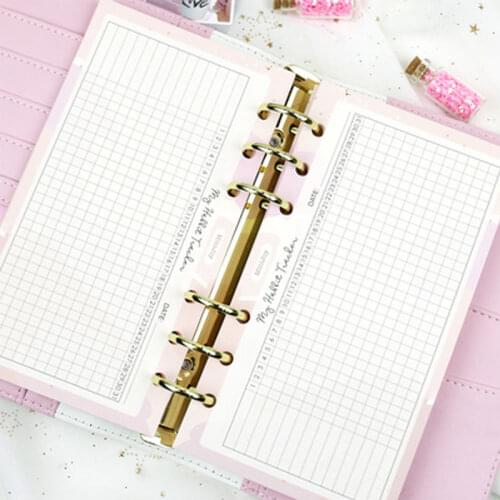 Yiwi A5 A6 Fantasy Color 31 Day May Habit Check Filler Pages 6 Loose Leaf Planner Filler Pages