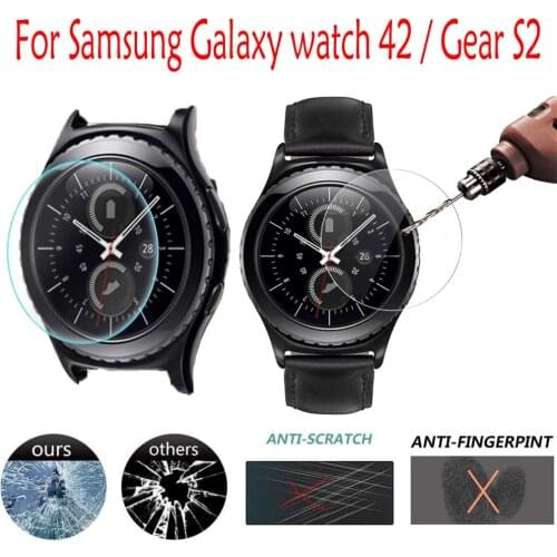 Anti-scratch protective film Tempered Glass For Samsung Gear S2 classic Screen Protector for Galaxy Watch 42 Protective film