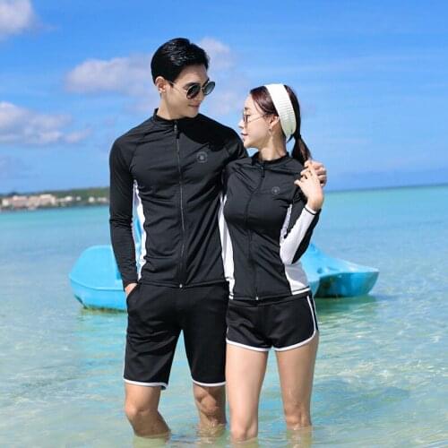 Womens 5Pcs Sports Fitness Yoga Tracksuit Set Long Sleeve Base Layers Dive Skins Rashguard Swimwear Swimsuit Bathing Suit Men