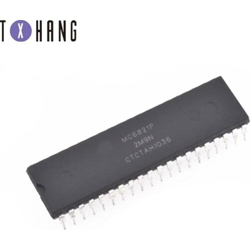 1/5PCS MC6821P 6821P 6821 MC6821 40PINS MC PERIPHERAL INTERFACE ADAPTER IC diy electronics