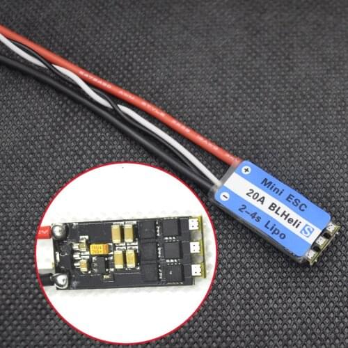 1pcs Mini 20A ESC BLHeli_S OPTO 2-4S Lipo BLHeli-S ESC For FPV RC Racing Drone For QAV-R QAV-X 210 220 250 Quadcopter