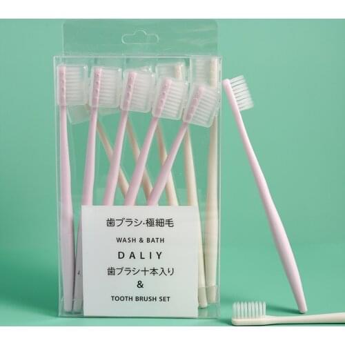 10pcs/Lot Multi-Color Soft Bristle Small Head Toothbrush Tooth Brush Portable Travel Eco-friendly Brush Tooth Care Oral Hygiene