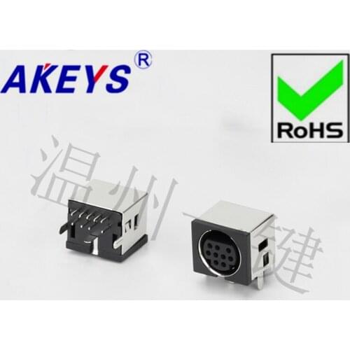 10 PCS MDC-9-05 Square Large Keyboard plug DIN socket S Terminal Half Pack 9-pin nine-core socket mother Head