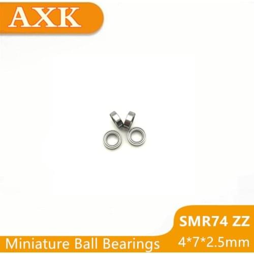 2021 Rushed Top Fashion Smr74zz Bearing Abec-3 (10pcs) 4x7x2.5 Mm Stainless Steel Smr74 Zz Ball Bearings Shielded