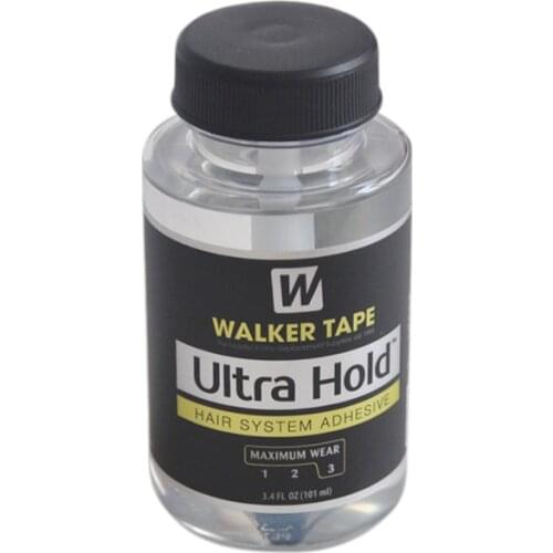 3.4FL OZ(101ml) Ultra Hold Hair System Adhesive Glue Brush-on Profession Wig Silicone Glue For Lace Wigs/Toupee/Closure